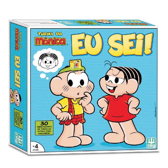 Imagem de Jogo Infantil de Adivinhar - Eu Sei - Turma da Mônica - Nig Brinquedos