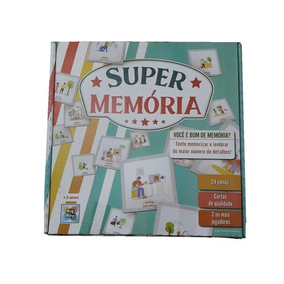 Imagem de Jogo Infantil Pedagógico Super Memória 24 Cartas Brinquedo