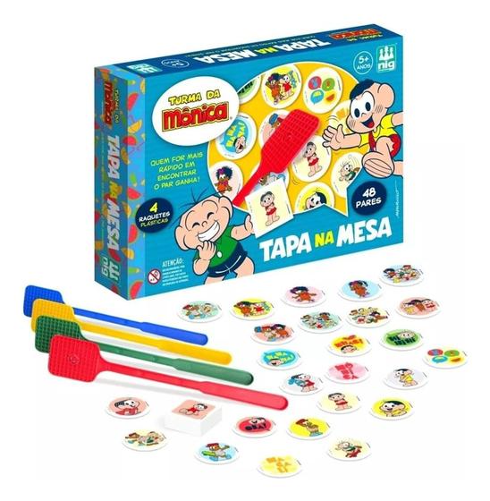 Imagem de Jogo Infantil Tapa Na Mesa Turma Da Mônica Brinquedo De Mesa Crianças +5 Anos - NIG