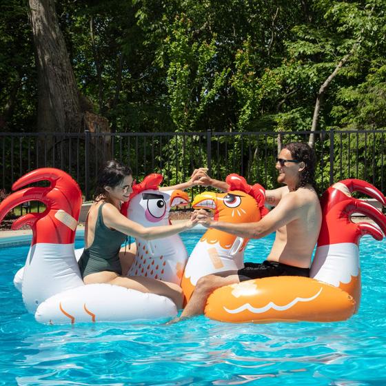 Imagem de Jogo Inflável Chicken Fight - Conjunto com 2 Boias para Piscina
