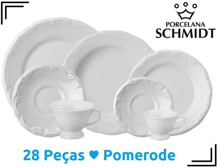 Imagem de Jogo Jantar Chá E Café 28 Peças Pomerode Porcelana Schmidt