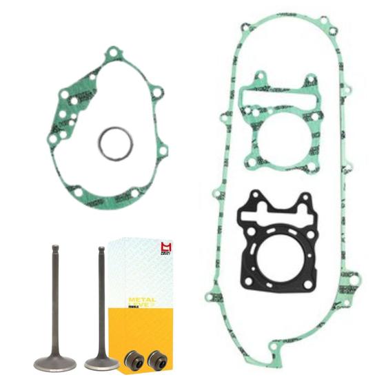 Imagem de Jogo Junta e Valvulas Honda PCX 150 2013 2014 2015 2016 2017 2018 C/ Retentor