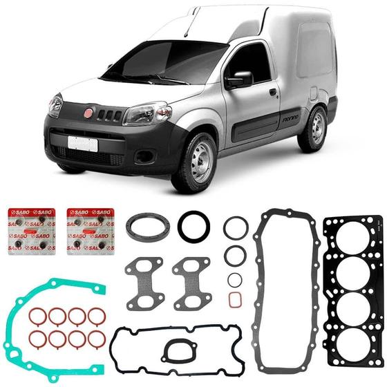 Imagem de Jogo Junta Motor Fiat Fiorino 1.4 8v 2014 a 2018 Completo Sabó