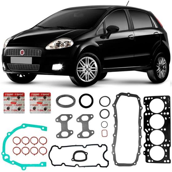 Imagem de Jogo Junta Motor Fiat Punto 1.4 8v 2008 a 2017 Completo Sabó