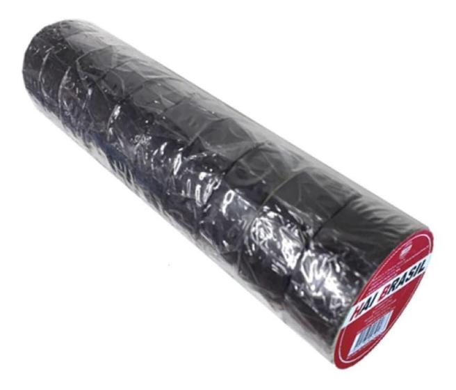 Jogo kit fita isolante preta profissional 5m 10 unidades - HAI BRASIL Menor preço em Jogo kit fita isolante preta profissional 5m 10 unidades - HAI BRASIL