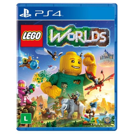 Imagem de Jogo Lego Worlds Para PS4 Dublado Mídia Física