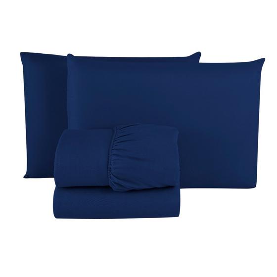 Imagem de Jogo Lençol Casal 03 Pçs Colorido Grande Luxuoso Cama Grande 400 Fios