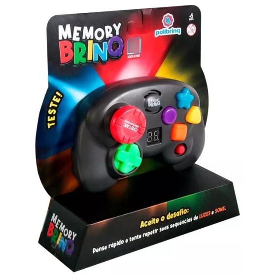 Imagem de Jogo Memória Infantil Adulto Memory Brinq Luz Som Polibrinq