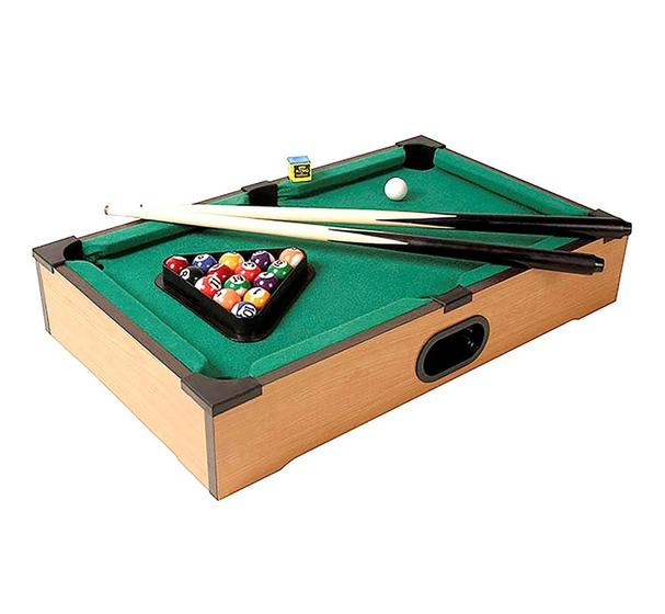 Imagem de Jogo mesa mini bilhar sinuca snooker 51 X 31 X 9cm completo