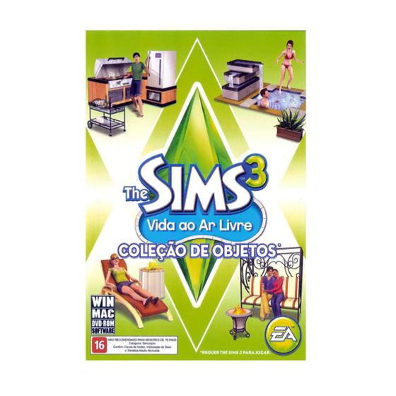 Imagem de Jogo Mídia Física Expansão The Sims 3 Vida Ao Ar Livre Pc