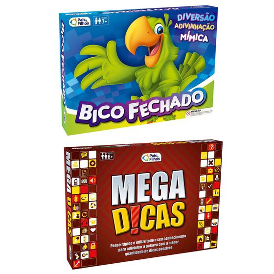 Jogo Mimicas Bico Fechado + Jogo Adivinhar Palavras Mega Dicas - Pais e ...