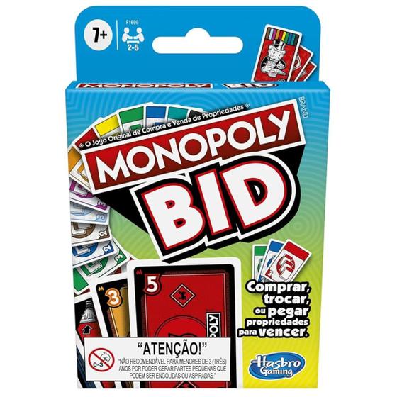 Imagem de Jogo Monopoly Bid - Jogo de Cartas - Copag