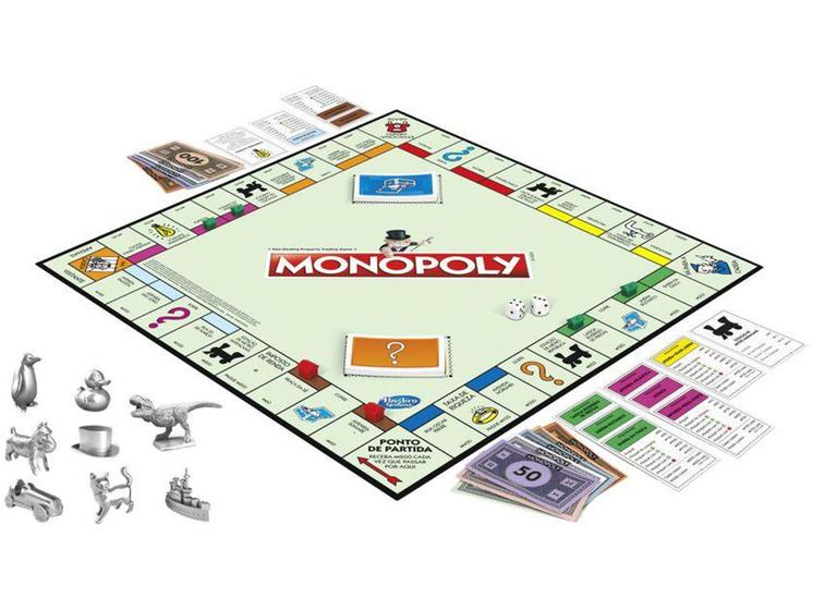 Jogo Monopoly Classic Tabuleiro - Hasbro - Jogos de Tabuleiro ...