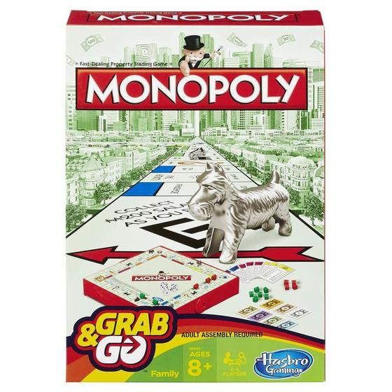 Imagem de Jogo Monopoly Grab & Go B1002 - Hasbro