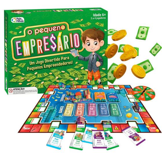 Jogo O Pequeno Empresário Educação Financeira Pais e Filhos - Jogos de Tabuleiro - Magazine Luiza