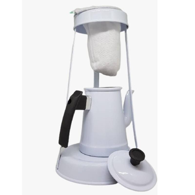 Jogo Passador De Café, Bule 500ml, Suporte Mariquinha Coador - Alumínio ...