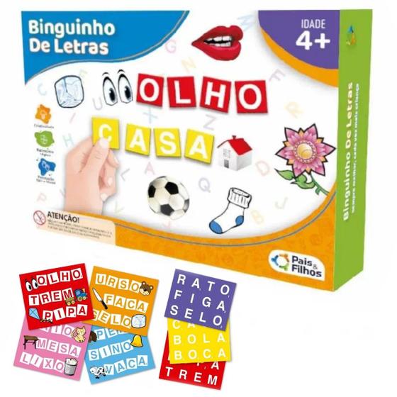 Imagem de Jogo Pedagógico Binguinho Educativo Formando Palavras Letras