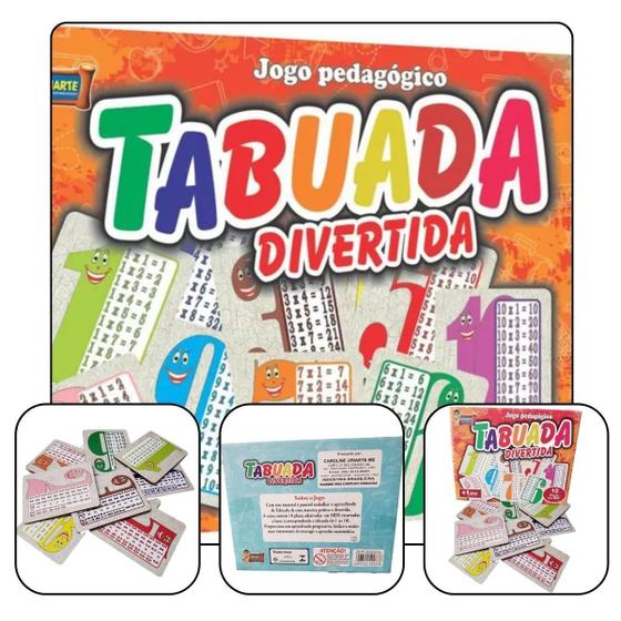 Imagem de Jogo Pedagógico Tabuada Divertida - 10 Peças