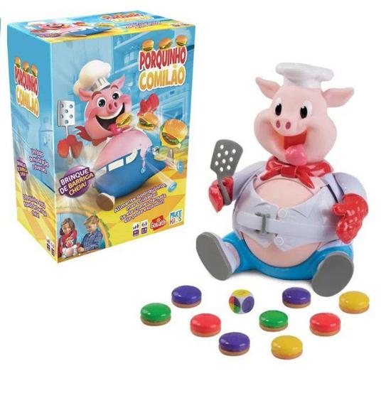 Jogo Porquinho Comilão Brinquedo Explode Porcão Crianças - Multikids ...