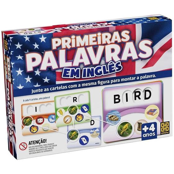 Jogo Primeiras Palavras em Inglês - Grow Menor preço em Jogo Primeiras Palavras em Inglês - Grow