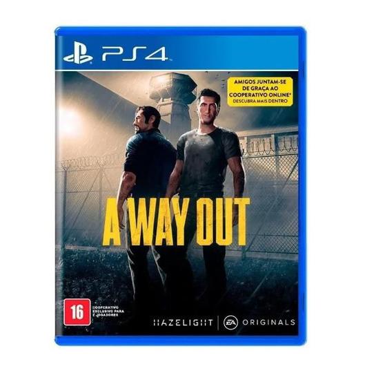 Jogo PS4 A Way Out Mídia Física Novo Lacrado CoOp EA Jogos PS4