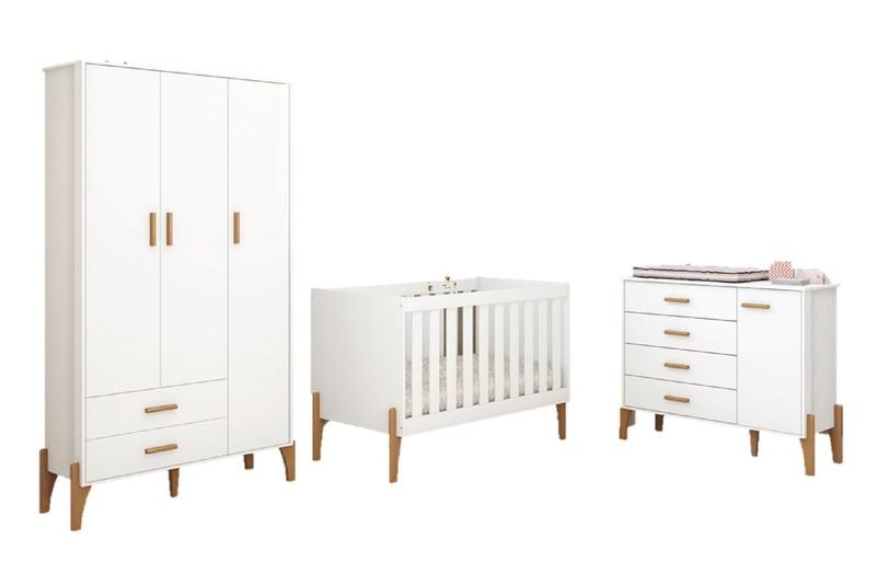 Imagem de Jogo Quarto Infantil Completo Iris 100% MDF - Moveis Estrela