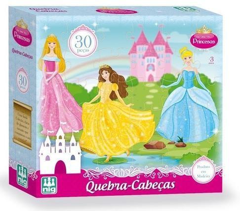 Imagem de Jogo quebra cabeça 30 pçs princesas - nig