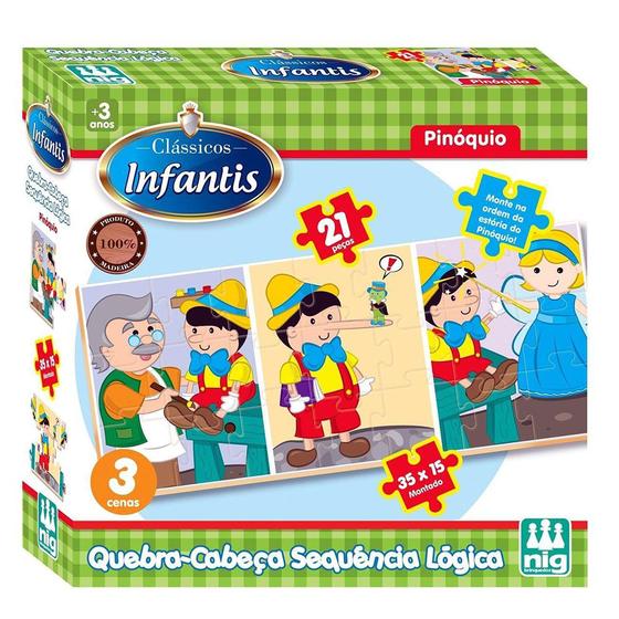 Jogo Quebra Cabeça Sequência Lógica Pinóquio Madeira Nig Menor preço em Jogo Quebra Cabeça Sequência Lógica Pinóquio Madeira Nig
