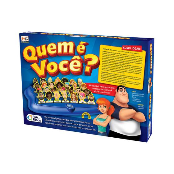 Jogo Quem é Você Tabuleiro Pais And Filhos Jogos De Tabuleiro Magazine Luiza 4290