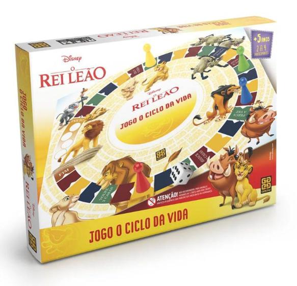 Jogo Rei Leao O Ciclo Da Vida Grow - 03709 - Jogos de Tabuleiro ...