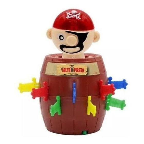 Imagem de Jogo Salta Pirata Vermelho No Barril Com Roleta Unik Toys