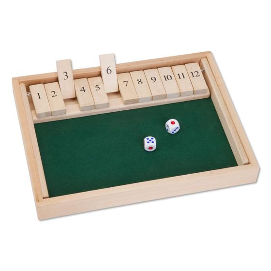 Imagem de Jogo Shut The Box 3 em 1 com 12 Dados - Versão Grande