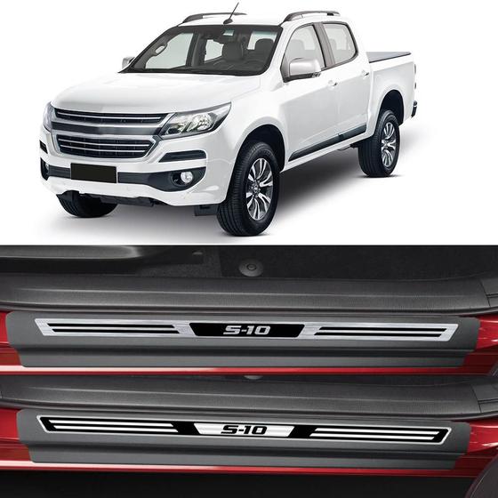 Jogo Soleira Premium Elegance Chevrolet S10 4 Portas 2012 à 2022 - 4 Portas ( Vinil + Resinada 8 Peças ) Menor preço em Jogo Soleira Premium Elegance Chevrolet S10 4 Portas 2012 à 2022 - 4 Portas ( Vinil + Resinada 8 Peças )