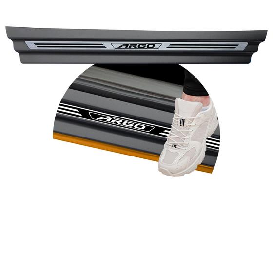 Imagem de Jogo Soleira Premium Elegance Fiat Argo - 4 Portas ( Vinil + Resinada 8 Peças )