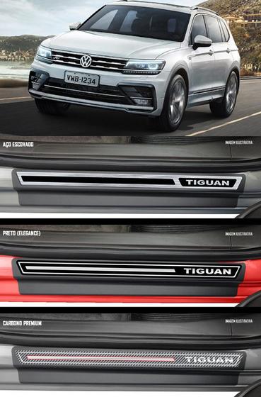 Jogo Soleira Premium Elegance Vw Tiguan 2018 em Diante - 4 Portas ( Vinil + Resinada 8 Peças ) Menor preço em Jogo Soleira Premium Elegance Vw Tiguan 2018 em Diante - 4 Portas ( Vinil + Resinada 8 Peças )