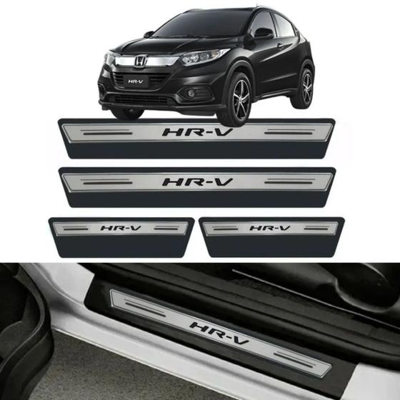 Jogo Soleira Proteção Porta Resinada Premium Prata Silver Honda HR-V Menor preço em Jogo Soleira Proteção Porta Resinada Premium Prata Silver Honda HR-V