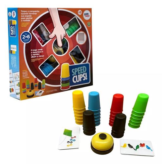 Imagem de Jogo Speed Cups Copinhos Coloridos Brinquedo Educativo Pakit