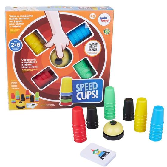 Imagem de Jogo Speed Cups Copinhos Coloridos Jogo Pedagógico