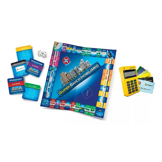 Jogo Super Banco Imobiliário Tabuleiro Estrela - Jogos de Tabuleiro ...