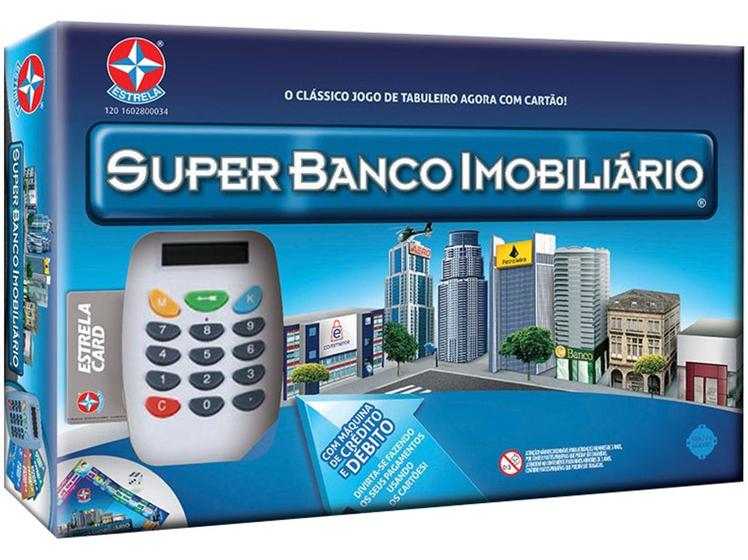 Jogo Super Banco Imobiliário Tabuleiro - Estrela - Jogos de Tabuleiro ...