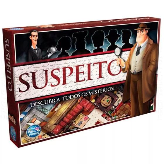Jogo Suspeito - Jogo de Tabuleiro - Pais e Filhos Menor preço em Jogo Suspeito - Jogo de Tabuleiro - Pais e Filhos
