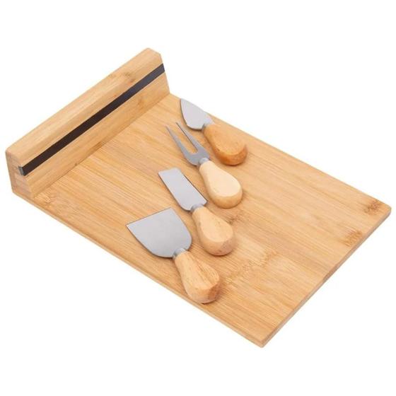 Imagem de Jogo Tábua De Queijo Com 04 Facas Ecokitchen Mimo Style