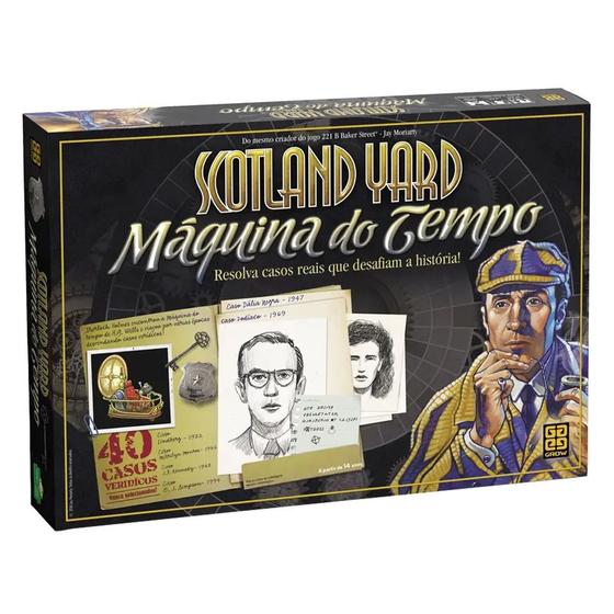 Jogo Tabuleiro Scotland Yard Máquina do Tempo Original Grow Jogos de Tabuleiro Magazine Luiza