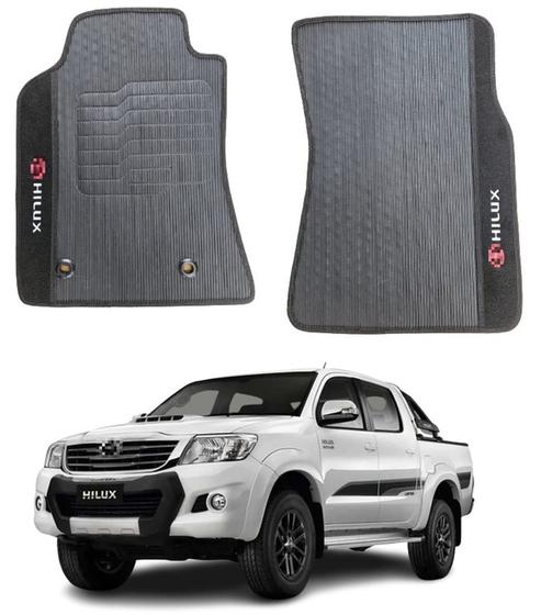 Imagem de Jogo Tapete Borracha Automotivo Para Hilux CD 2014 2015