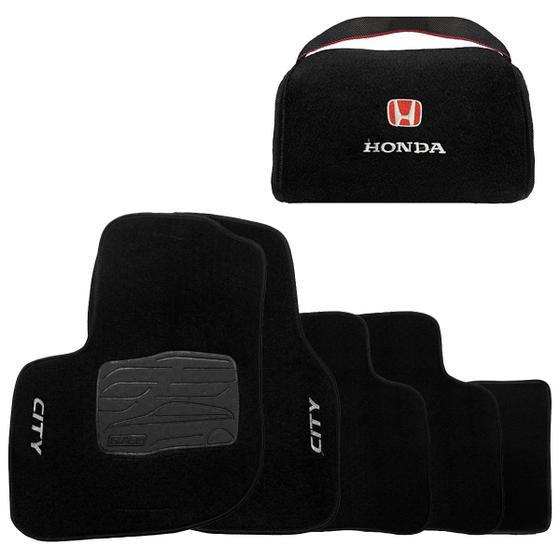 Jogo Tapete Carpete City 2009 a 2014 + Bolsa Porta Malas Menor preço em Jogo Tapete Carpete City 2009 a 2014 + Bolsa Porta Malas