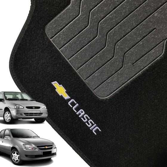 Jogo Tapete Carpete Corsa Classic Todos até 2014 Preto 5 Peças Menor preço em Jogo Tapete Carpete Corsa Classic Todos até 2014 Preto 5 Peças