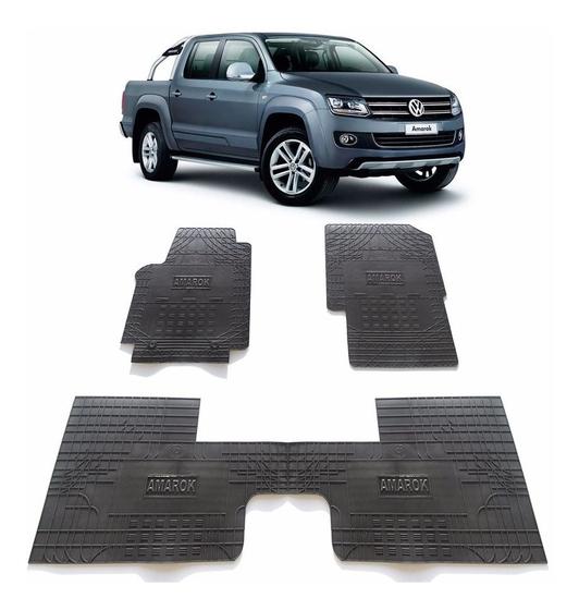 Imagem de Jogo Tapete Interno Amarok Cab Dupla com Porta Copos 10 a 19