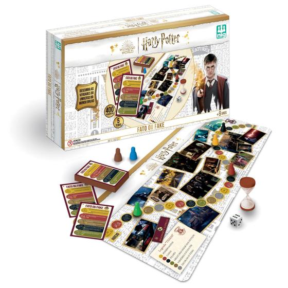 Imagem de Jogo Temático Harry Potter Fato Ou Fake 0592 Nig Brinquedos Tabuleiro Divertido Para Fãs