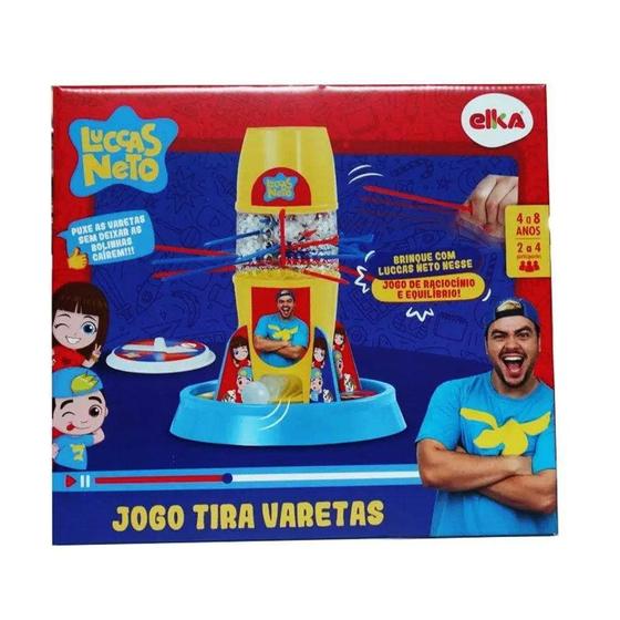 Jogo Tira Varetas Luccas Neto Elka Menor preço em Jogo Tira Varetas Luccas Neto Elka