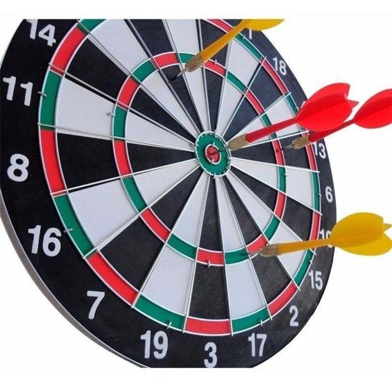 Jogo Tiro Ao Alvo Mira Grande 40cm Kit 6 Dardos Profissional é boa?